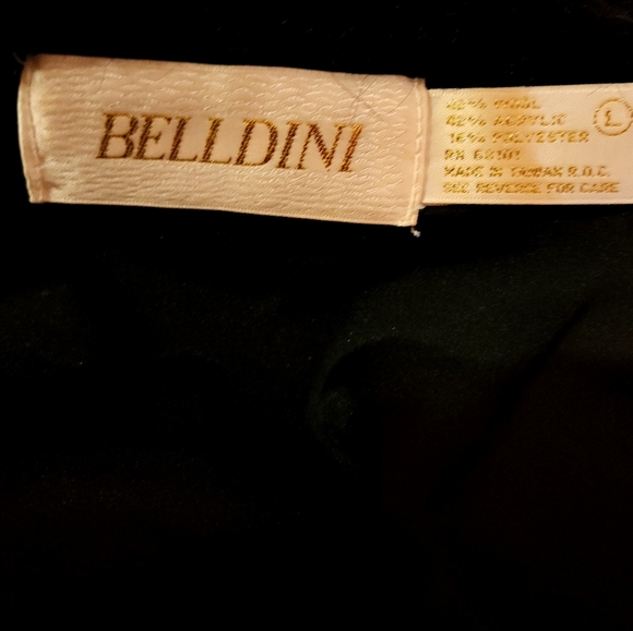 Vintage 1980s Wool Blend Black Knit Sweater Cardigan Jacket by Belldini - Picture 4 of 6